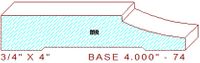 Baseboard 4" - 74 Baseboard 4" - 74