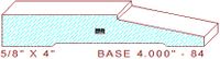 Baseboard 4" - 84 Baseboard 4" - 84