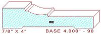 Baseboard 4" - 90 Baseboard 4" - 90