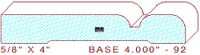 Baseboard 4" - 92 Baseboard 4" - 92