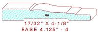 Baseboard 4-1/8" - 4 Baseboard 4-1/8" - 4