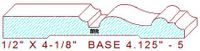 Baseboard 4-1/8" - 5 Baseboard 4-1/8" - 5
