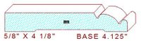 Baseboard 4-1/8" 