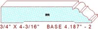 Baseboard 4-3/16" - 2 Baseboard 4-3/16" - 2