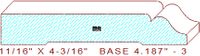 Baseboard 4-3/16" - 3 Baseboard 4-3/16" - 3