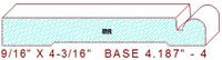 Baseboard 4-3/16" - 4 Baseboard 4-3/16" - 4