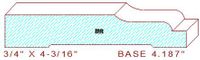 Baseboard 4-3/16" Baseboard 4-3/16"