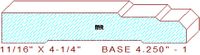 Baseboard 4-1/4" - 1 Baseboard 4-1/4" - 1