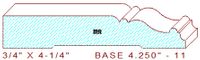 Baseboard 4-1/4" - 11 Baseboard 4-1/4" - 11