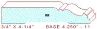 Baseboard 4-1/4" - 11