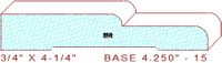 Baseboard 4-1/4" - 15 Baseboard 4-1/4" - 15