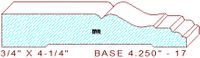 Baseboard 4-1/4" - 17 Baseboard 4-1/4" - 17