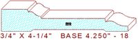 Baseboard 4-1/4" - 18