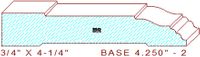 Baseboard 4-1/4" - 2 Baseboard 4-1/4" - 2