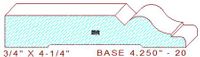 Baseboard 4-1/4" - 20