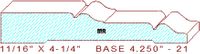 Baseboard 4-1/4" - 21 Baseboard 4-1/4" - 21
