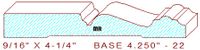 Baseboard 4-1/4" - 22 Baseboard 4-1/4" - 22