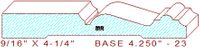 Baseboard 4-1/4" - 23 Baseboard 4-1/4" - 23