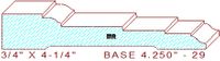 Baseboard 4-1/4" - 29