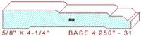 Baseboard 4-1/4" - 31 Baseboard 4-1/4" - 31