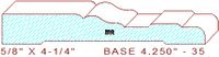 Baseboard 4-1/4" - 35 Baseboard 4-1/4" - 35