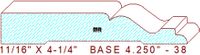 Baseboard 4-1/4" - 38 Baseboard 4-1/4" - 38