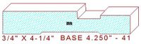 Baseboard 4-1/4" - 41 Baseboard 4-1/4" - 41