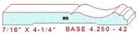 Baseboard 4-1/4" - 42 Baseboard 4-1/4" - 42