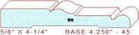Baseboard 4-1/4" - 45 Baseboard 4-1/4" - 45