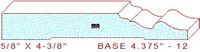 Baseboard 4-3/8" - 12 Baseboard 4-3/8" - 12
