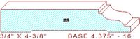 Baseboard 4-3/8" - 16 Baseboard 4-3/8" - 16