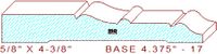 Baseboard 4-3/8" - 17 Baseboard 4-3/8" - 17