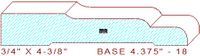 Baseboard 4-3/8" - 18 Baseboard 4-3/8" - 18