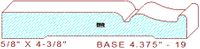 Baseboard 4-3/8" - 19 Baseboard 4-3/8" - 19