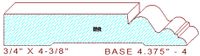 Baseboard 4-3/8" - 4 Baseboard 4-3/8" - 4