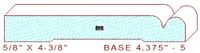 Baseboard 4-3/8" - 5 Baseboard 4-3/8" - 5