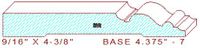 Baseboard 4-3/8" - 7 Baseboard 4-3/8" - 7