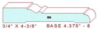 Baseboard 4-3/8" - 8 Baseboard 4-3/8" - 8