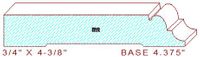 Baseboard 4-3/8" Baseboard 4-3/8"