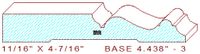 Baseboard 4-7/16" - 3 Baseboard 4-7/16" - 3