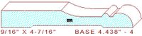 Baseboard 4-7/16" - 4 Baseboard 4-7/16" - 4