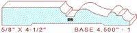 Baseboard 4-1/2" - 1 Baseboard 4-1/2" - 1
