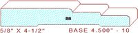 Baseboard 4-1/2" - 10 Baseboard 4-1/2" - 10