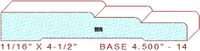 Baseboard 4-1/2" - 14 Baseboard 4-1/2" - 14