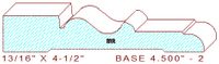 Baseboard 4-1/2" - 2 Baseboard 4-1/2" - 2