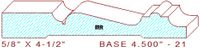Baseboard 4-1/2" - 21 Baseboard 4-1/2" - 21