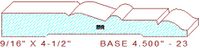Baseboard 4-1/2" - 23 Baseboard 4-1/2" - 23
