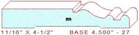 Baseboard 4-1/2" - 27 Baseboard 4-1/2" - 27