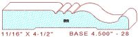 Baseboard 4-1/2" - 28 Baseboard 4-1/2" - 28