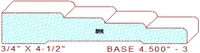 Baseboard 4-1/2" - 3 Baseboard 4-1/2" - 3